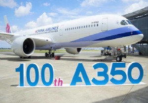 100 NCÜ A350 XWB UÇAĞINI TESLİM ETTİ