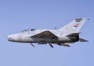 SIRBİSTAN DA MiG-21 DÜŞTÜ