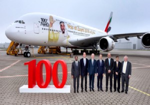 EMİRATES’İN 100. A380 UÇAĞI FİLOYA KATILDI