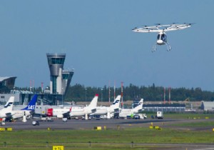 VOLOCOPTER İLK KEZ HAVALİMANINDA