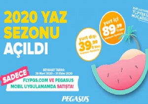 PEGASUS TAN  YAZ SEZONU  FIRSATI 