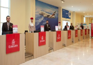 EMIRATES TEN  UZAKTAN CHECK-IN  TERMİNALİ