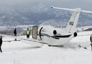 CESSNA PİSTTEN ÇIKTI