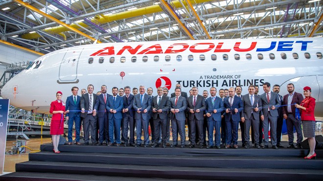 ANADOLUJET E 60 INCI UÇAK GELDİ