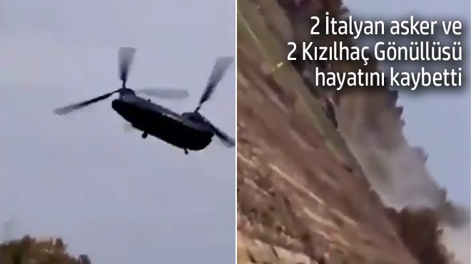 BARIŞ GÜCÜ HELİKOPTERİ DÜŞTÜ