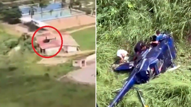 BREZİLYA DA HELİKOPTER KAZASI