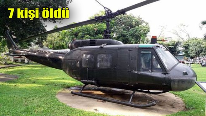 FİLİPİNLER DE HELİKOPTER DÜŞTÜ