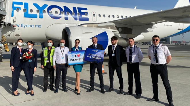 FLYONE İSTANBUL A UÇUYOR