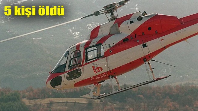 FRANSA DA HELİKOPTER DÜŞTÜ