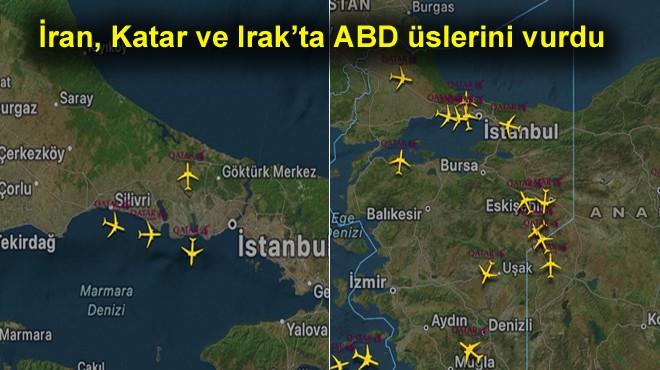 KATAR UÇAKLARI İSTANBUL A İNDİ