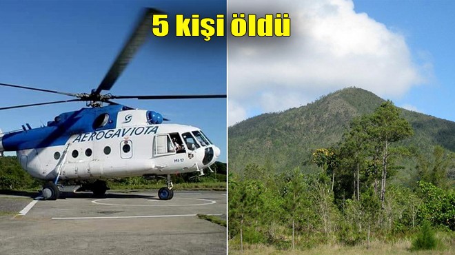 KÜBA DA HELİKOPTER DÜŞTÜ