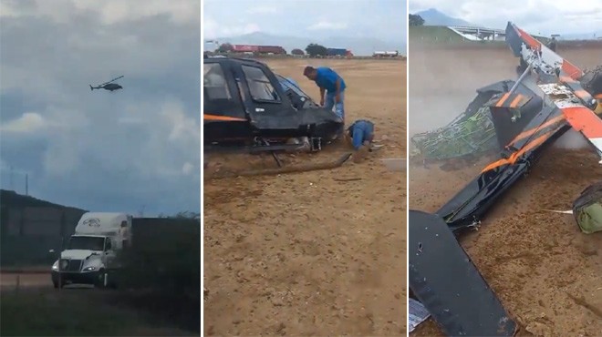 MEKSİKA DA HELİKOPTER DÜŞTÜ