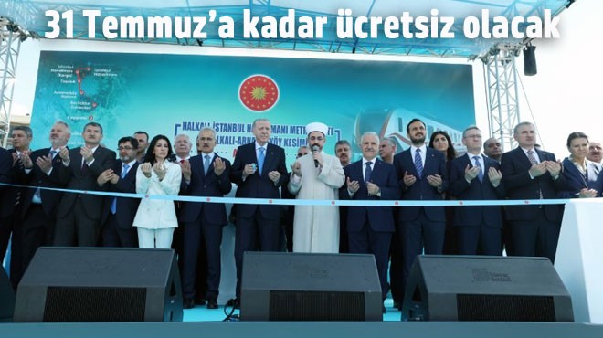METRO HATTI AÇILDI