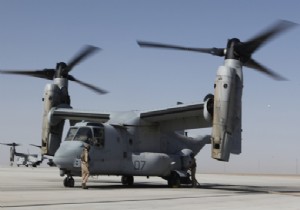 MV-22 TİLT ROTOR’LER GÖRÜNTÜLENDİ