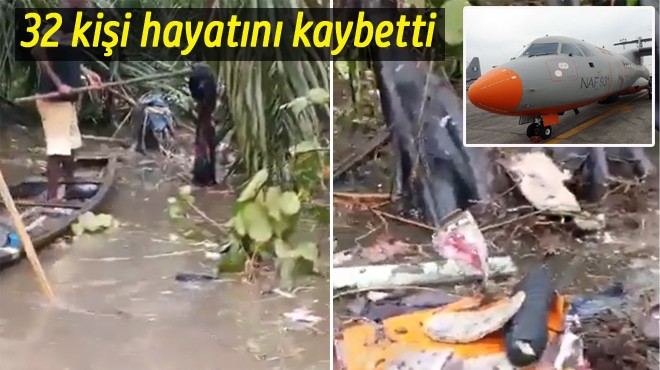 NİJERYA DA ASKERİ UÇAK DÜŞTÜ