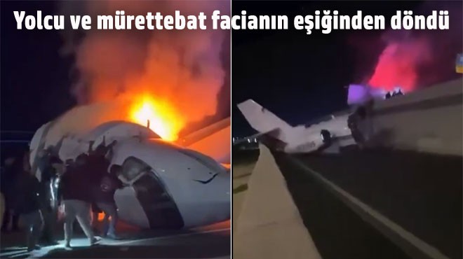 OTOYOLA ACİL İNİŞTE KAZA
