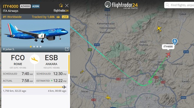 PAPA'NIN UÇUŞUNA YOĞUN TAKİP