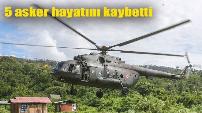 PERU DA HELİKOPTER DÜŞTÜ