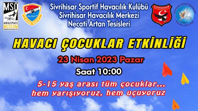 SHM DE HAVACI ÇOCUKLAR ETKİNLİĞİ