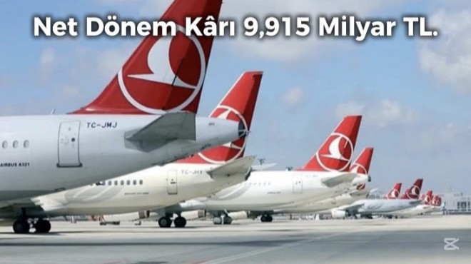 THY DE İLK ÇEYREK SONUÇLARI