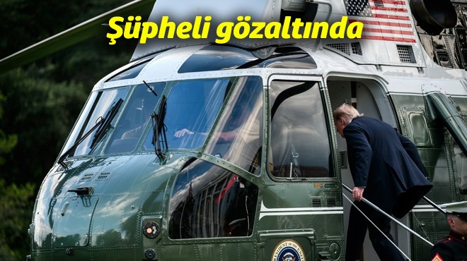 TRUMP IN HELİKOPTERİNE LAZER