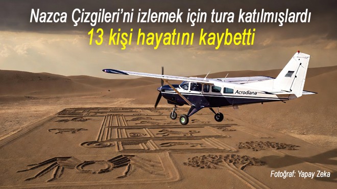 TURİST TAŞIYAN UÇAK DÜŞTÜ