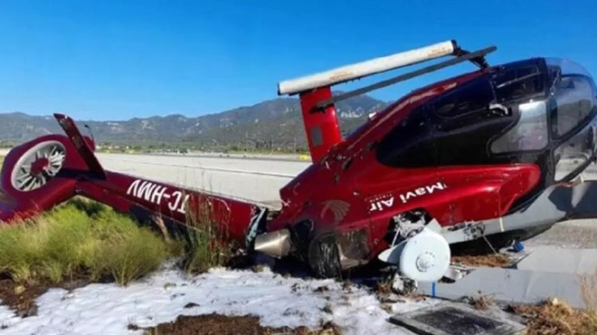 YUNANİSTAN DA HELİKOPTER DÜŞTÜ