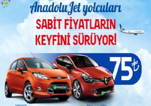 ANADOLUJET’TEN ARAÇ KİRALAMA FIRSATI