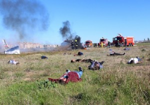 BİR TATBİKAT DA ÇANAKKALE HAVALİMANI NDA