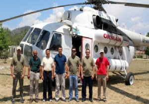 YANGIN HELİKOPTERİ GÖREVE BAŞLADI