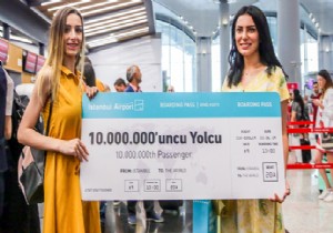 10 MİLYONUNCU YOLCU GEÇTİ