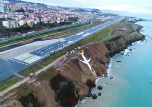 TRABZON HAVALİMANI NDA ONARIMA BAŞLANDI