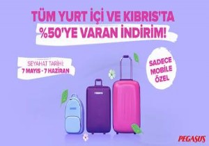  PEGASUS’TAN  YÜZDE 50’YE VARAN MOBİL İNDİRİMİ!