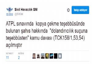 PİLOT ADAYINA DAVA AÇILDI