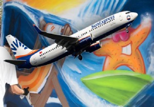 SUNEXPRESS GRAFİTİYİ ANTALYA’YA TAŞIDI