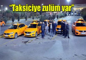 AHL TAKSİCİLERİ PROTESTO ETTİ