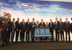 THY YERLİ KOLTUKLU İLK B777 Yİ TESLİM ALDI